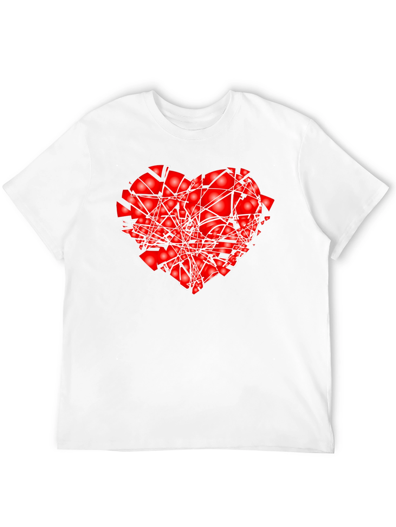 Shattered Heart Graphic Black T-Shirt