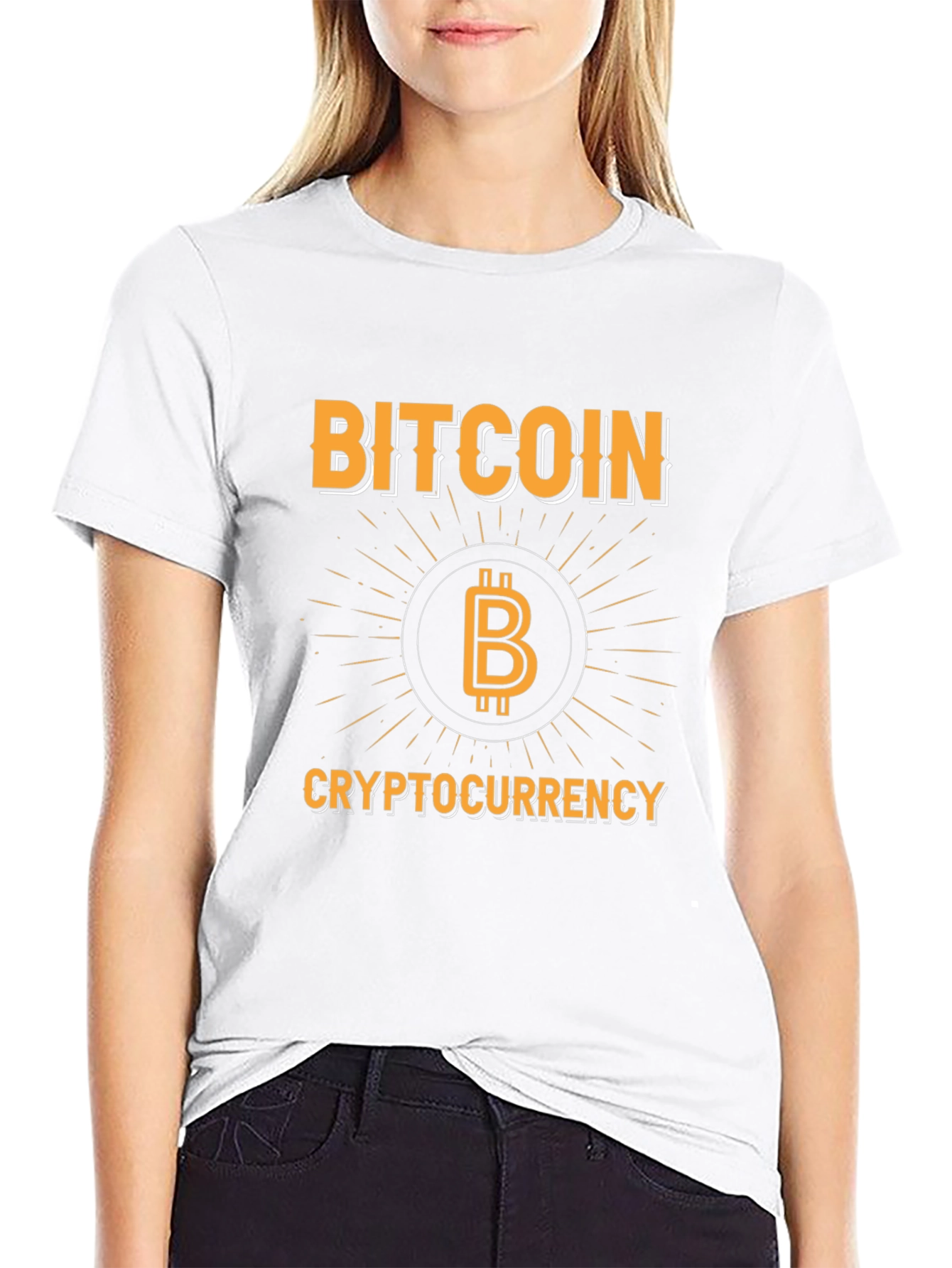 Bitcoin Cryptocurrency Graphic T-Shirt