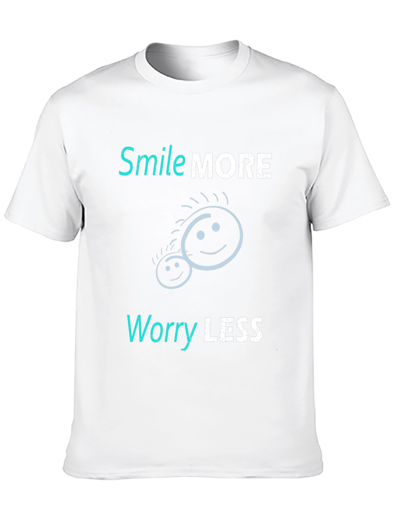 Smile More Worry Less Graphic Tee
