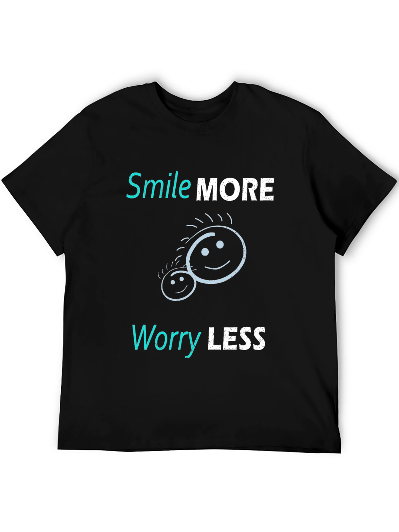 Smile More Worry Less Graphic Tee
