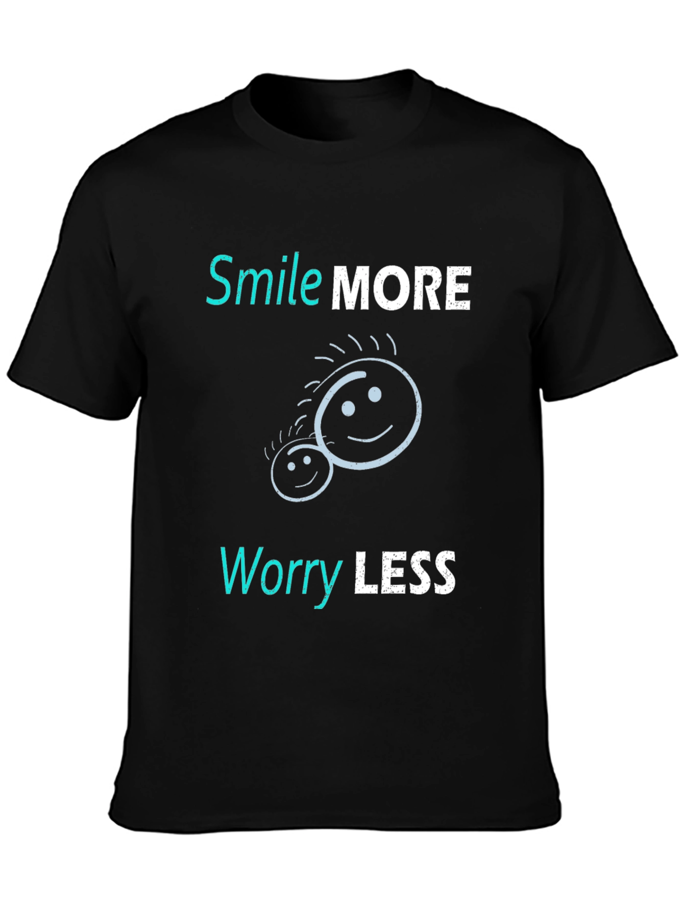 Smile More Worry Less Graphic Tee