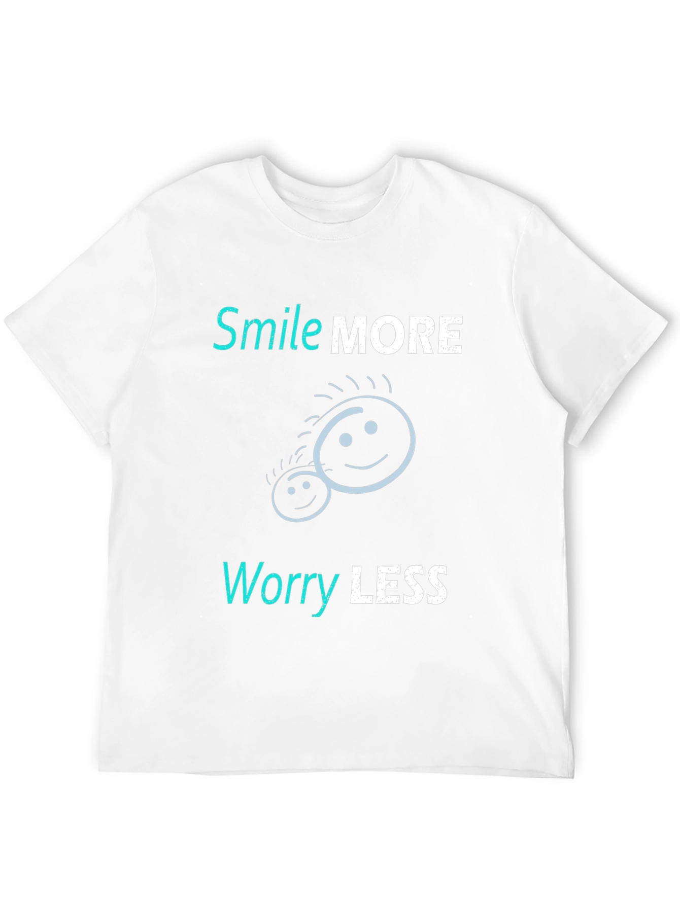 Smile More Worry Less Graphic Tee