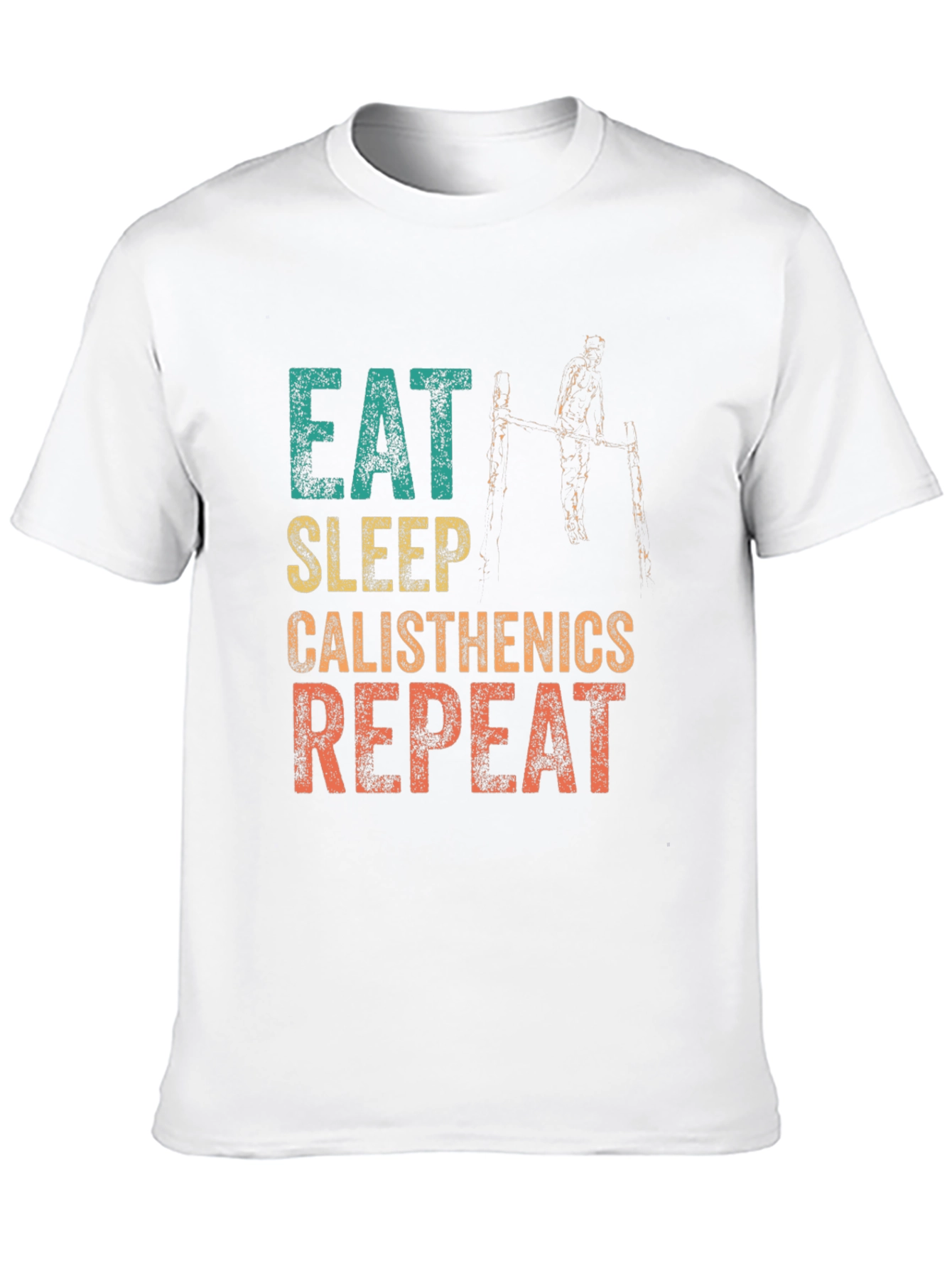 Eat Sleep Calisthenics Repeat Graphic Tee