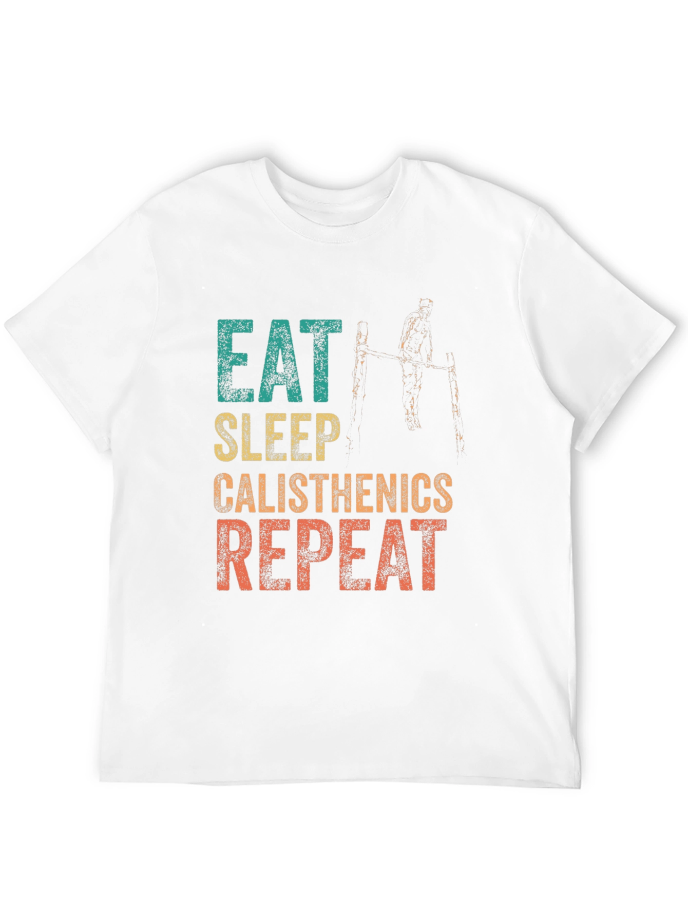 Eat Sleep Calisthenics Repeat Graphic Tee