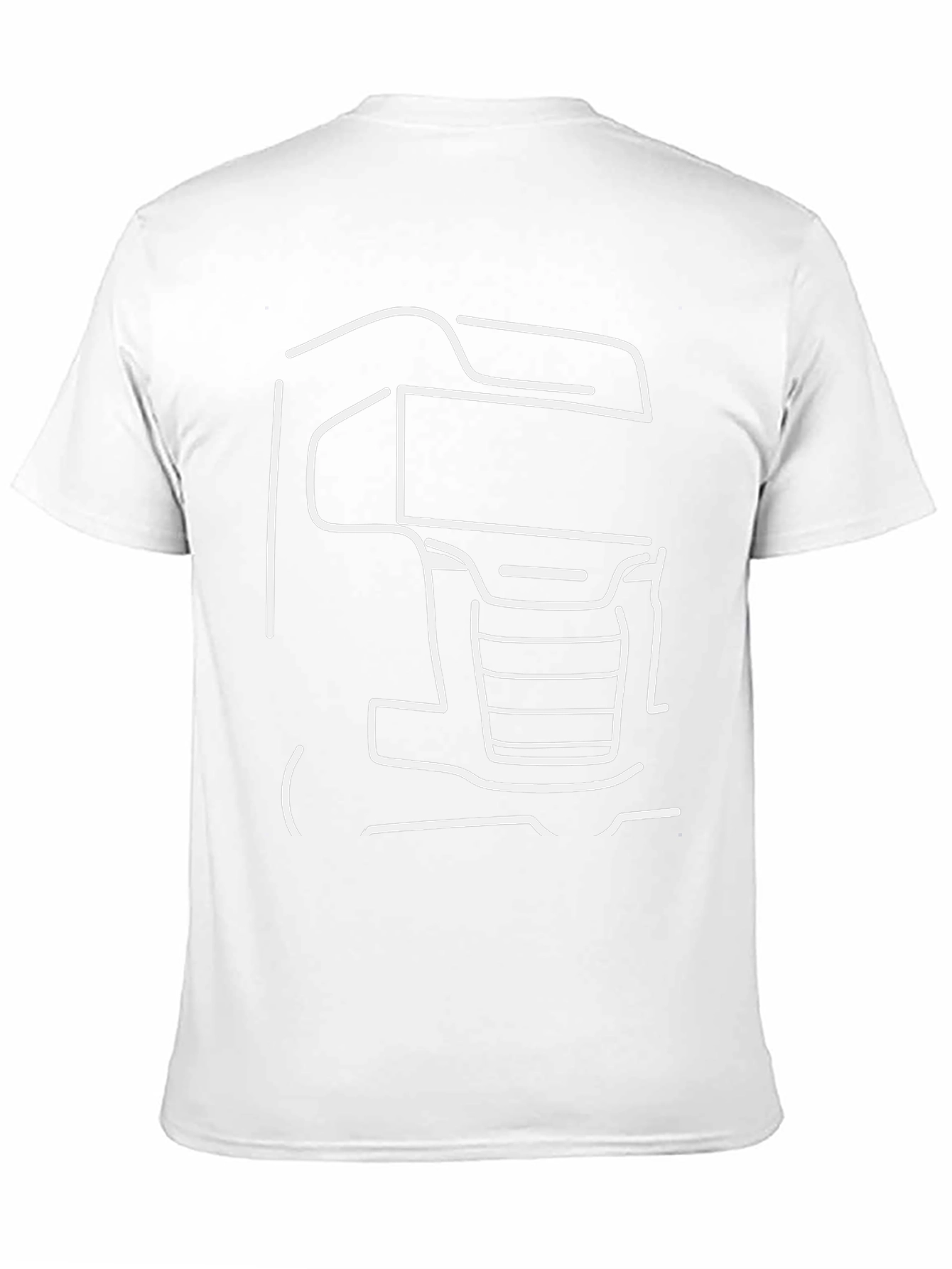 Truck Outline Graphic T-Shirt - Black