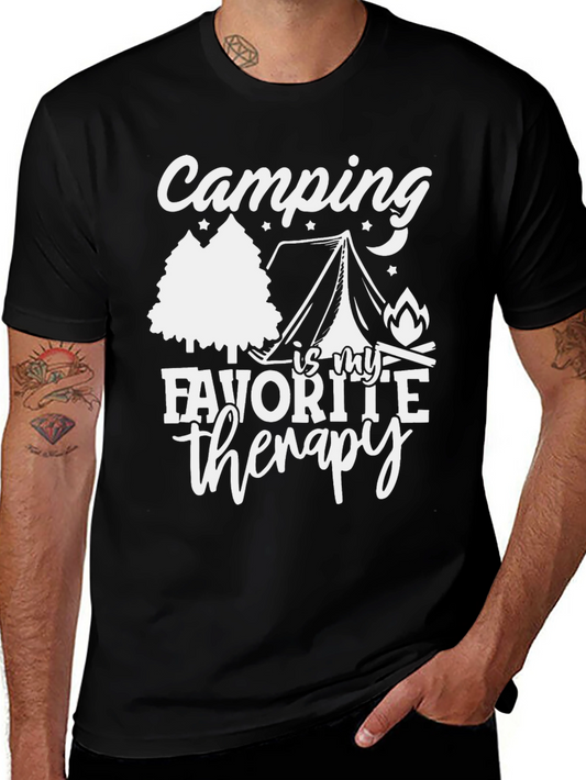 Camping Is My Favorite Therapy Tee