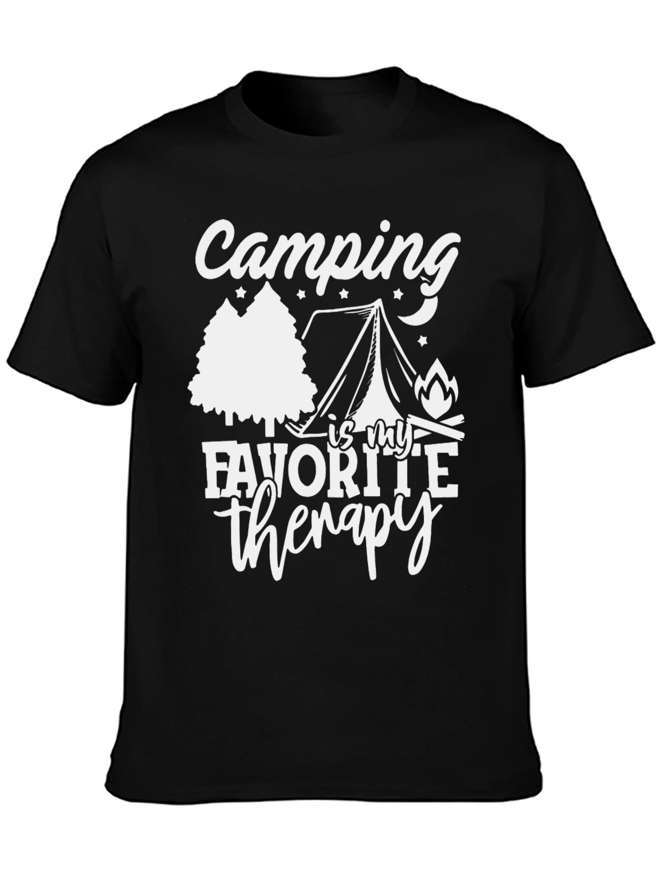 Camping Is My Favorite Therapy Tee