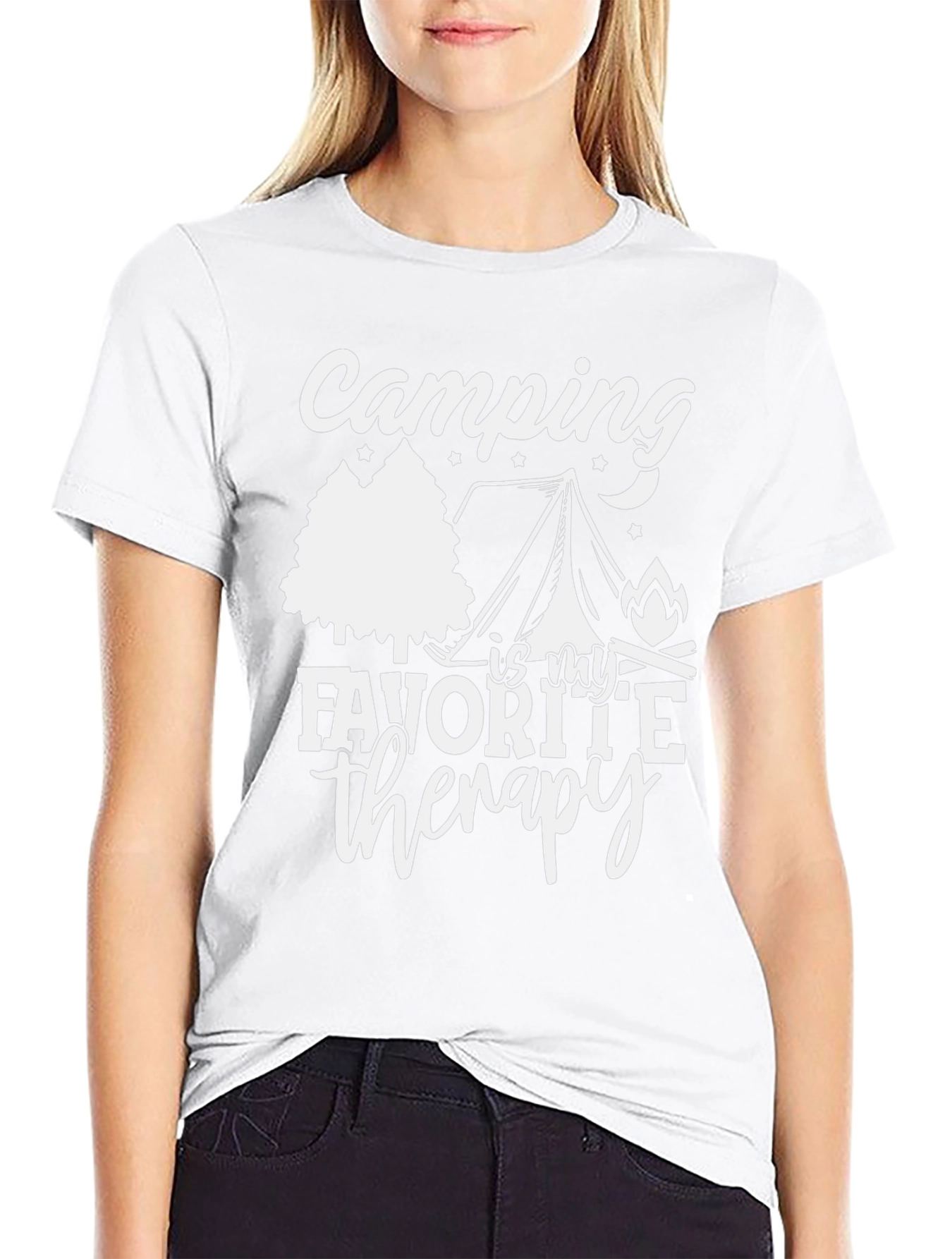 Camping Is My Favorite Therapy Tee