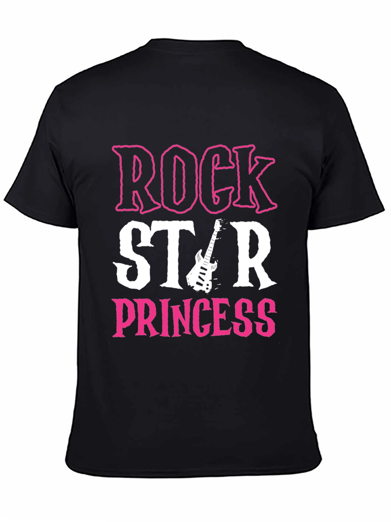 Rock Star Princess Graphic T-Shirt - Black