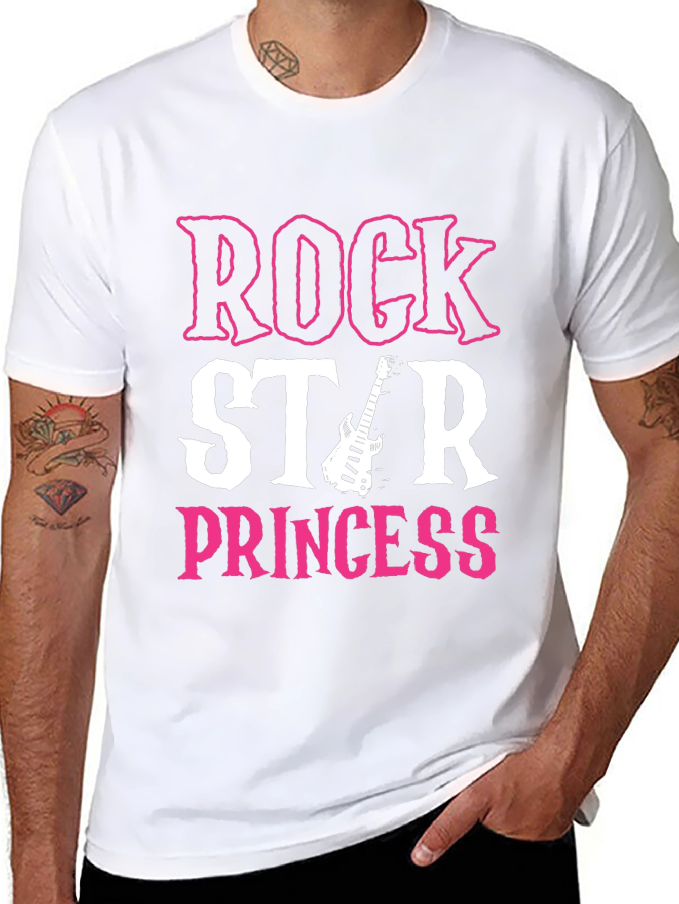 Rock Star Princess Graphic T-Shirt - Black