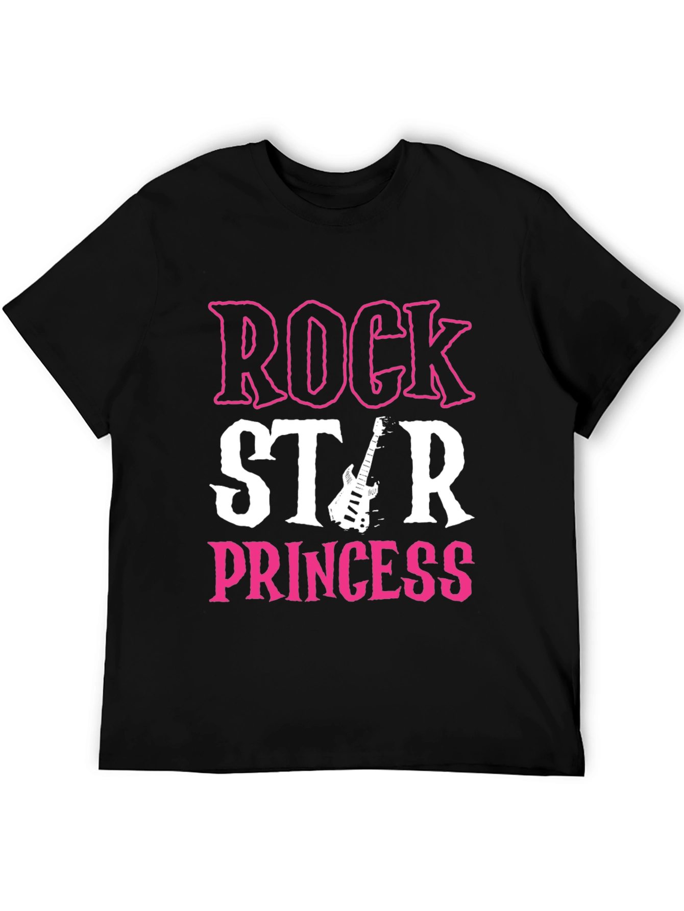 Rock Star Princess Graphic T-Shirt - Black
