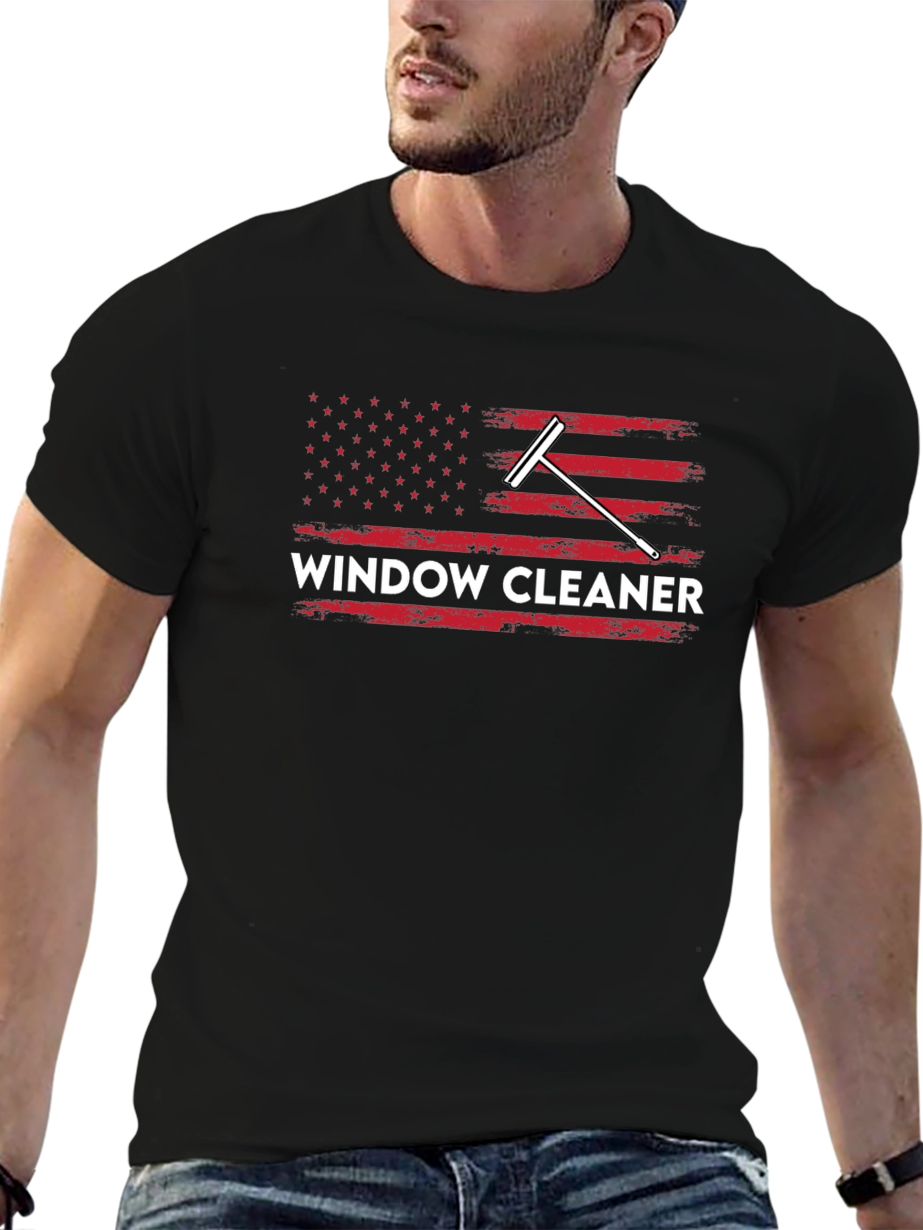 Window Cleaner Patriotic T-Shirt