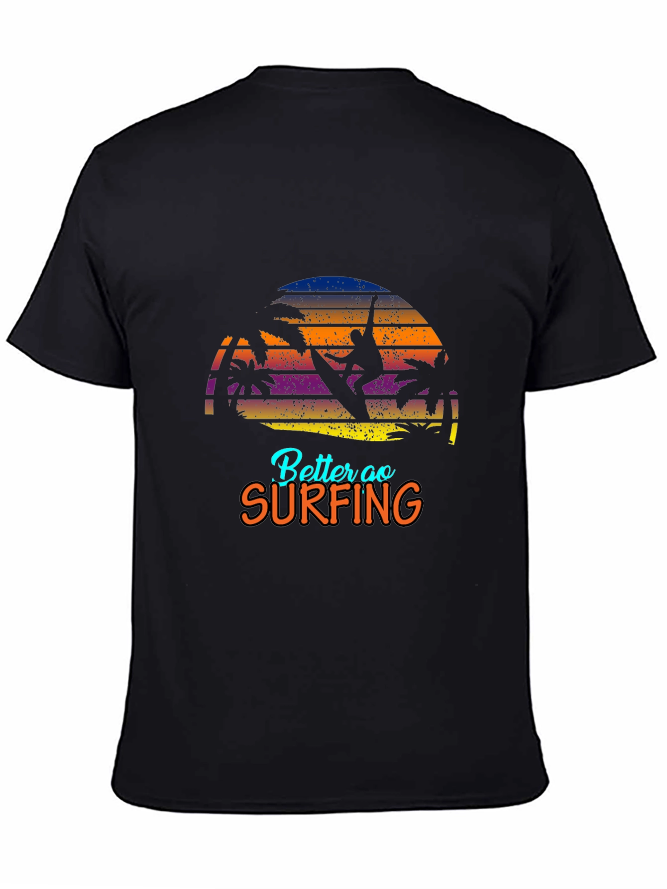 Surfing Graphic T-Shirt - Retro Style