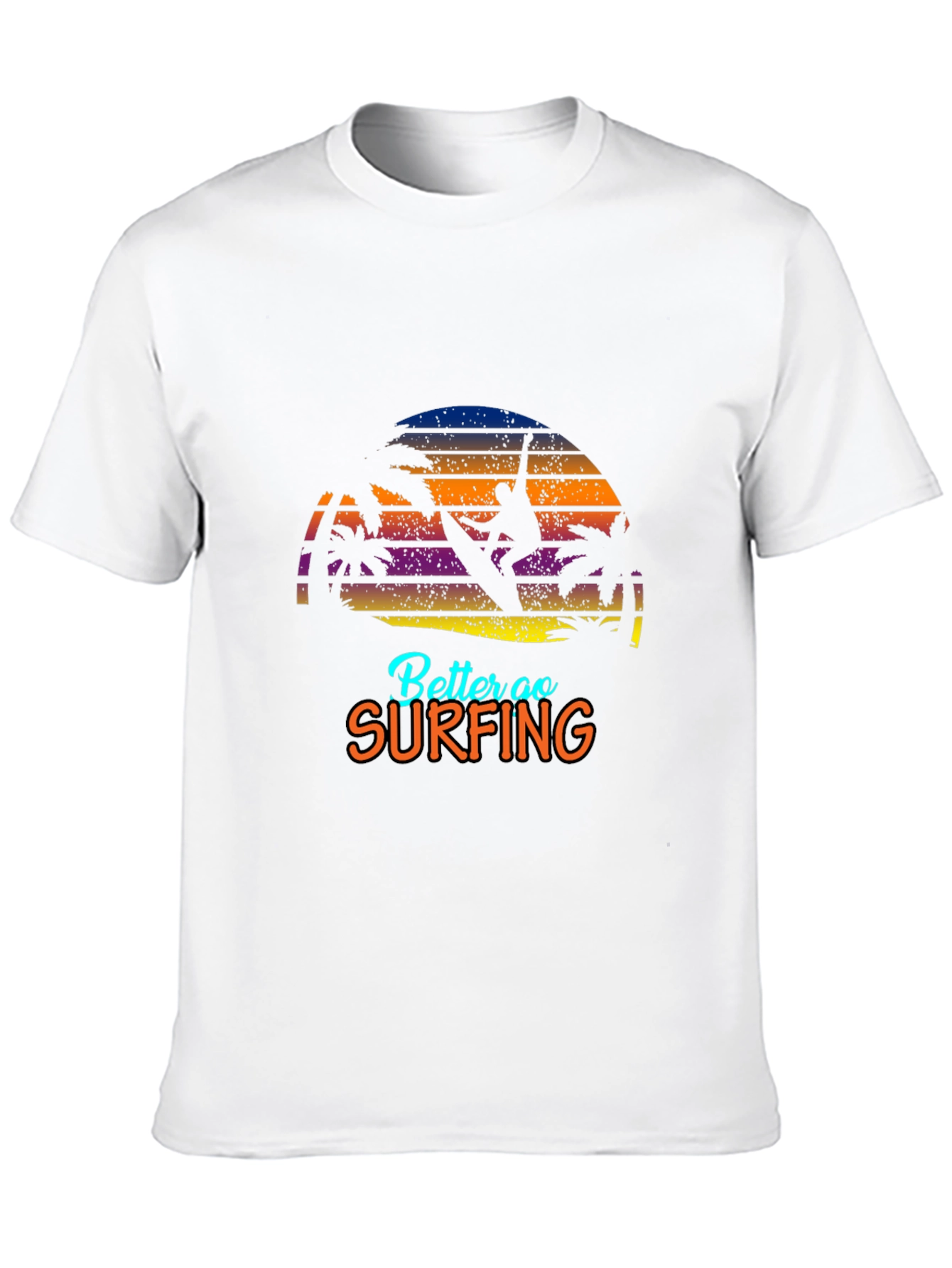 Surfing Graphic T-Shirt - Retro Style