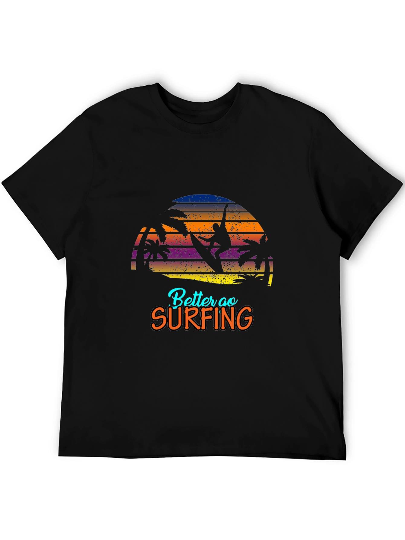 Surfing Graphic T-Shirt - Retro Style