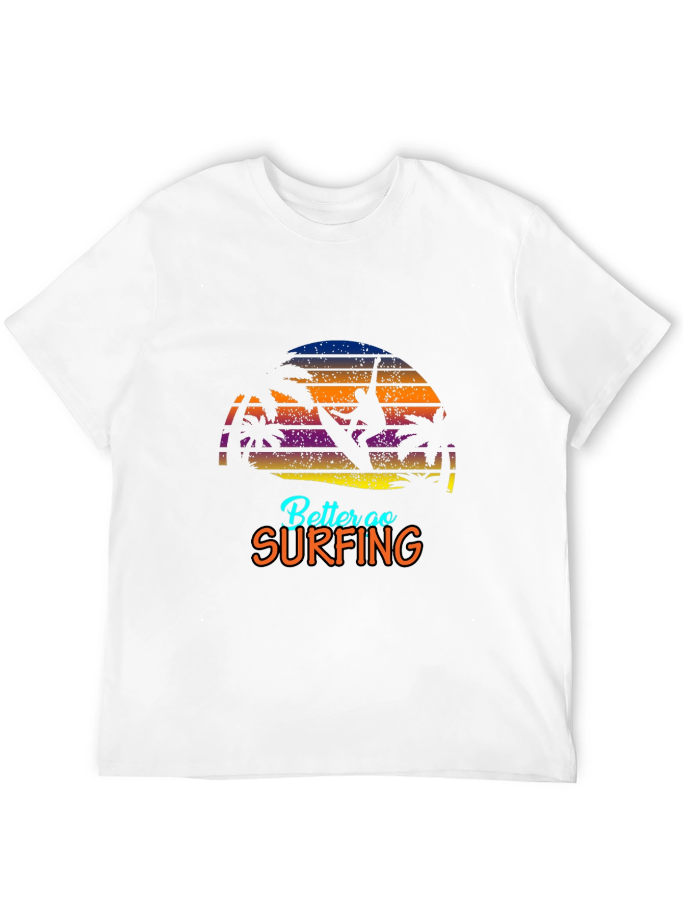 Surfing Graphic T-Shirt - Retro Style
