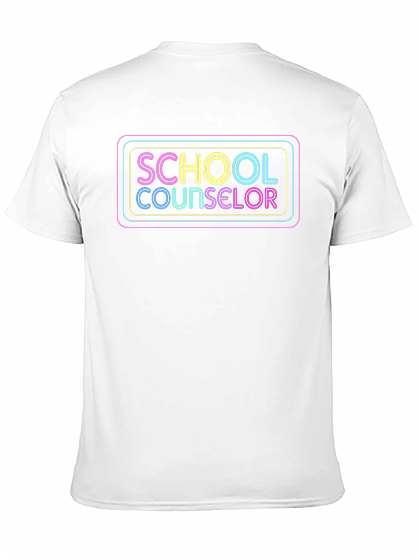 School Counselor Neon Graphic T-Shirt