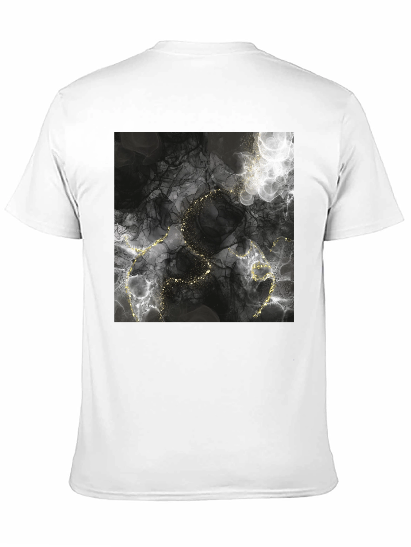 Abstract Gold Vein T-Shirt - Stylish Graphic Tee