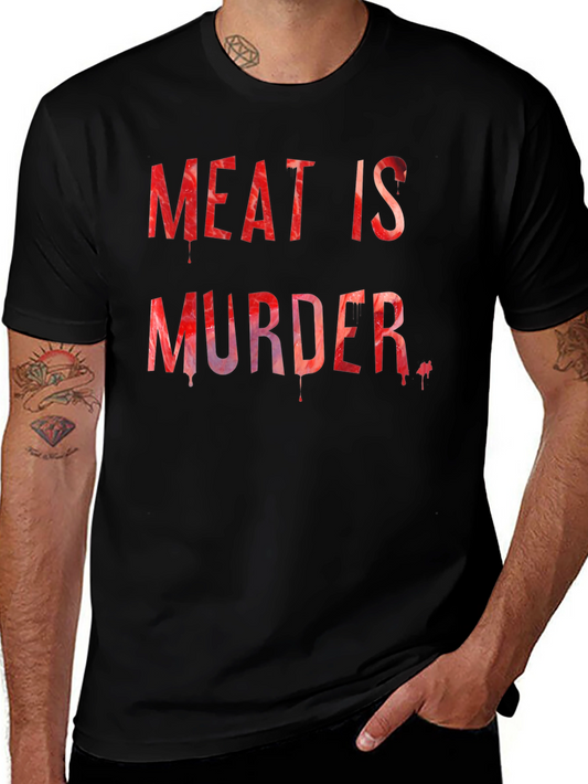 Meat is Murder T-Shirt - Vegan Protest Tee