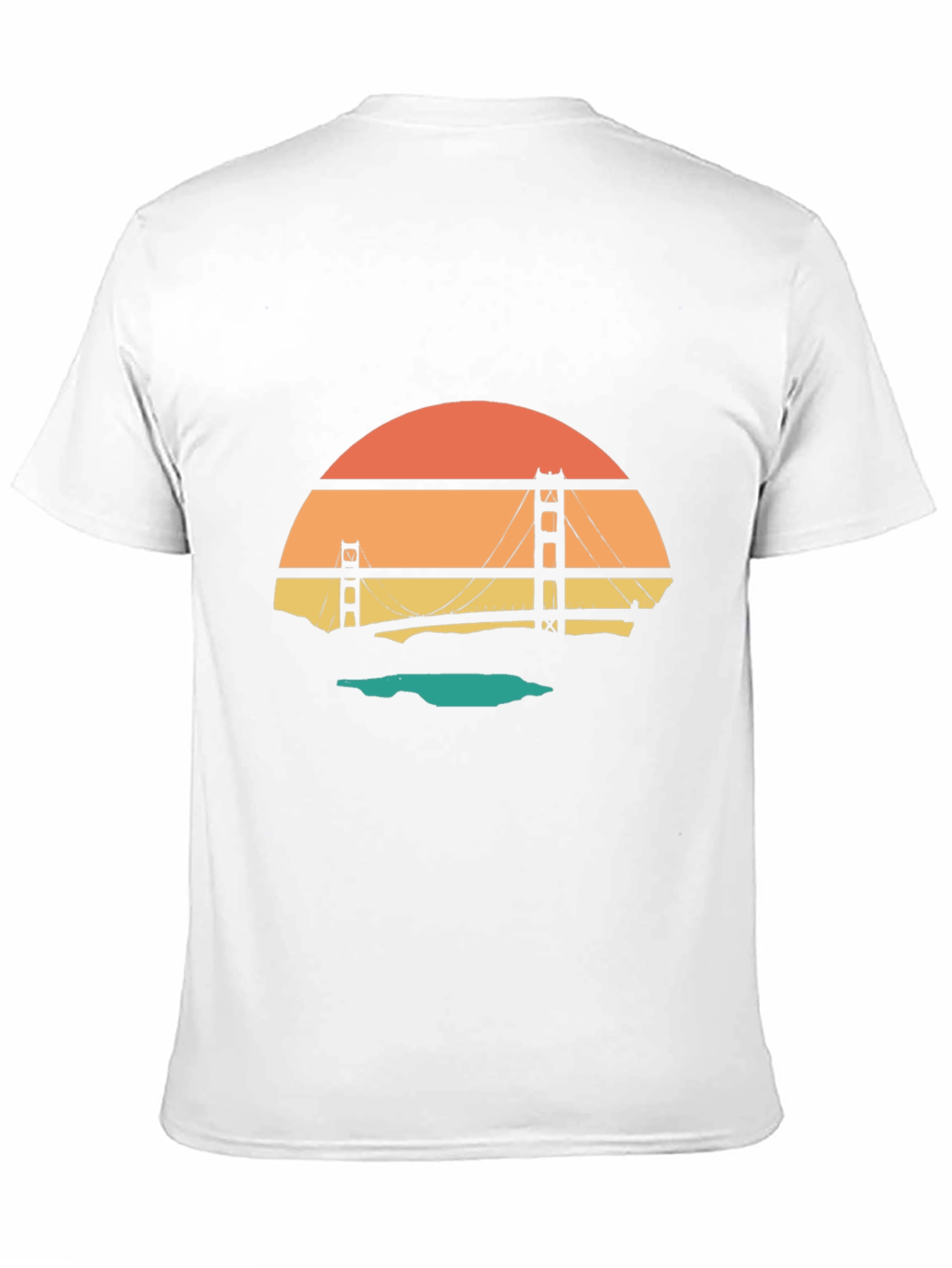Golden Gate Bridge Sunset Graphic Tee