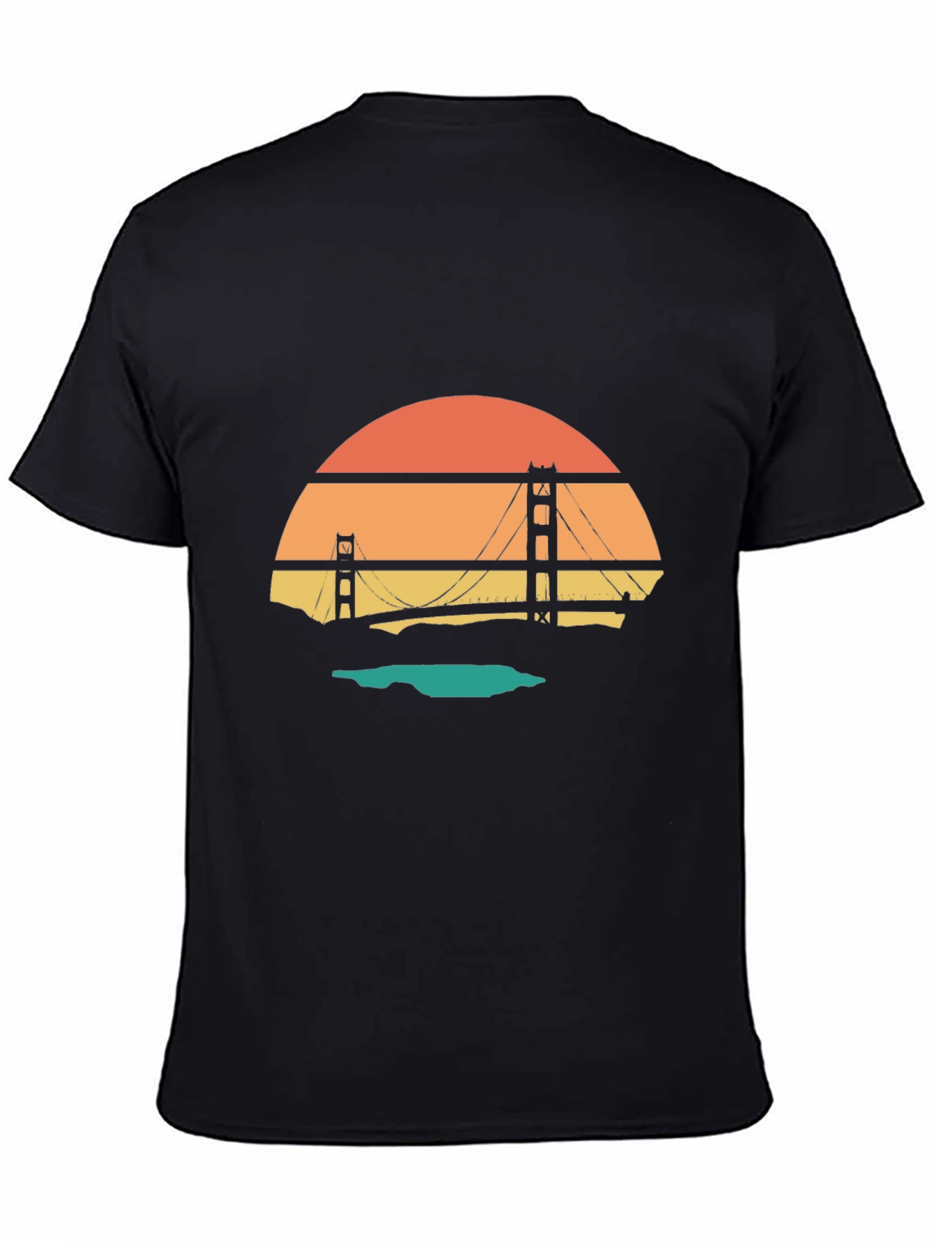 Golden Gate Bridge Sunset Graphic Tee