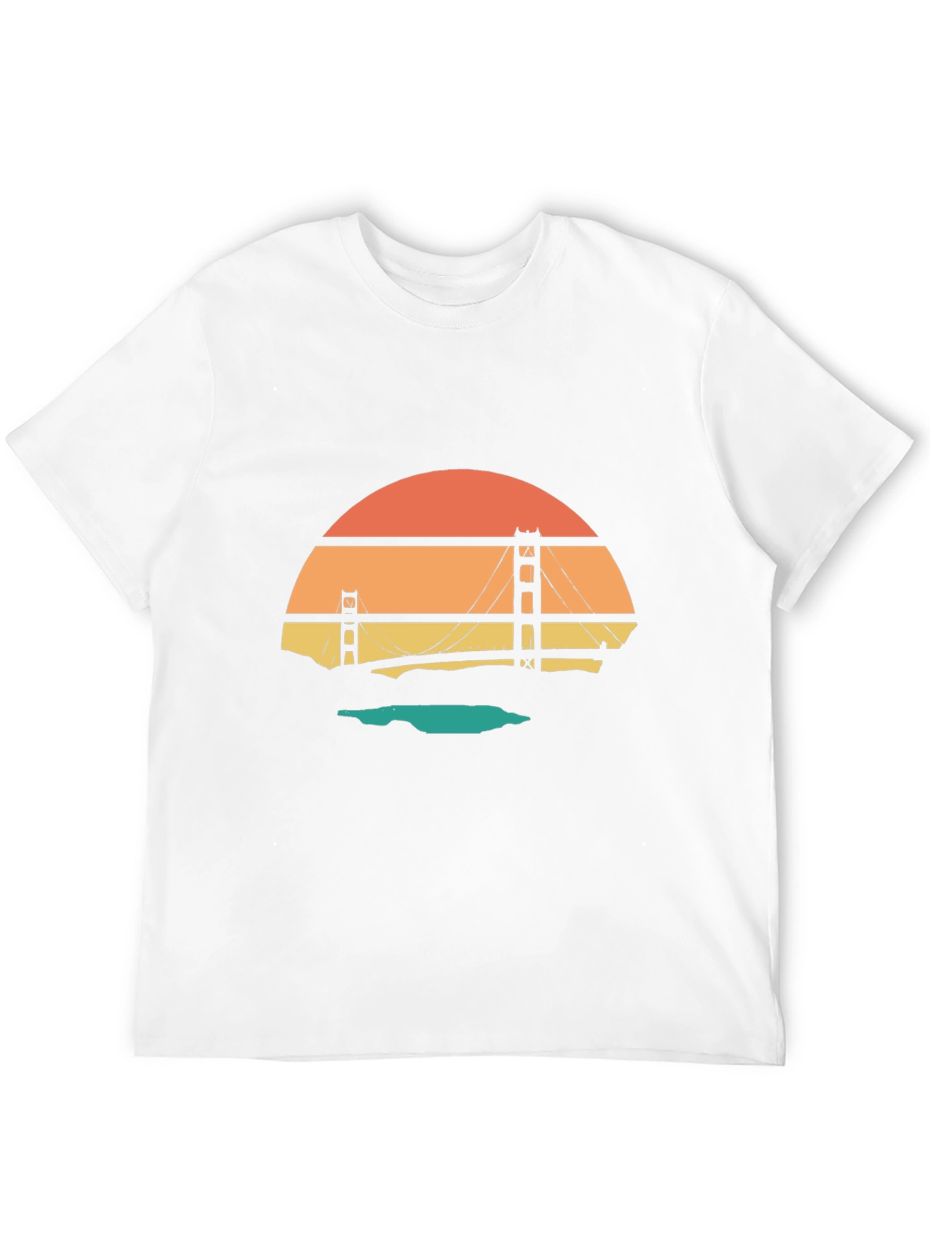 Golden Gate Bridge Sunset Graphic Tee