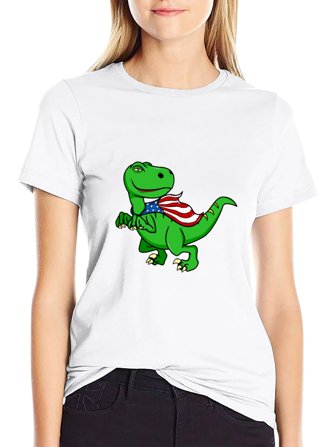 Patriotic Dino Graphic Tee