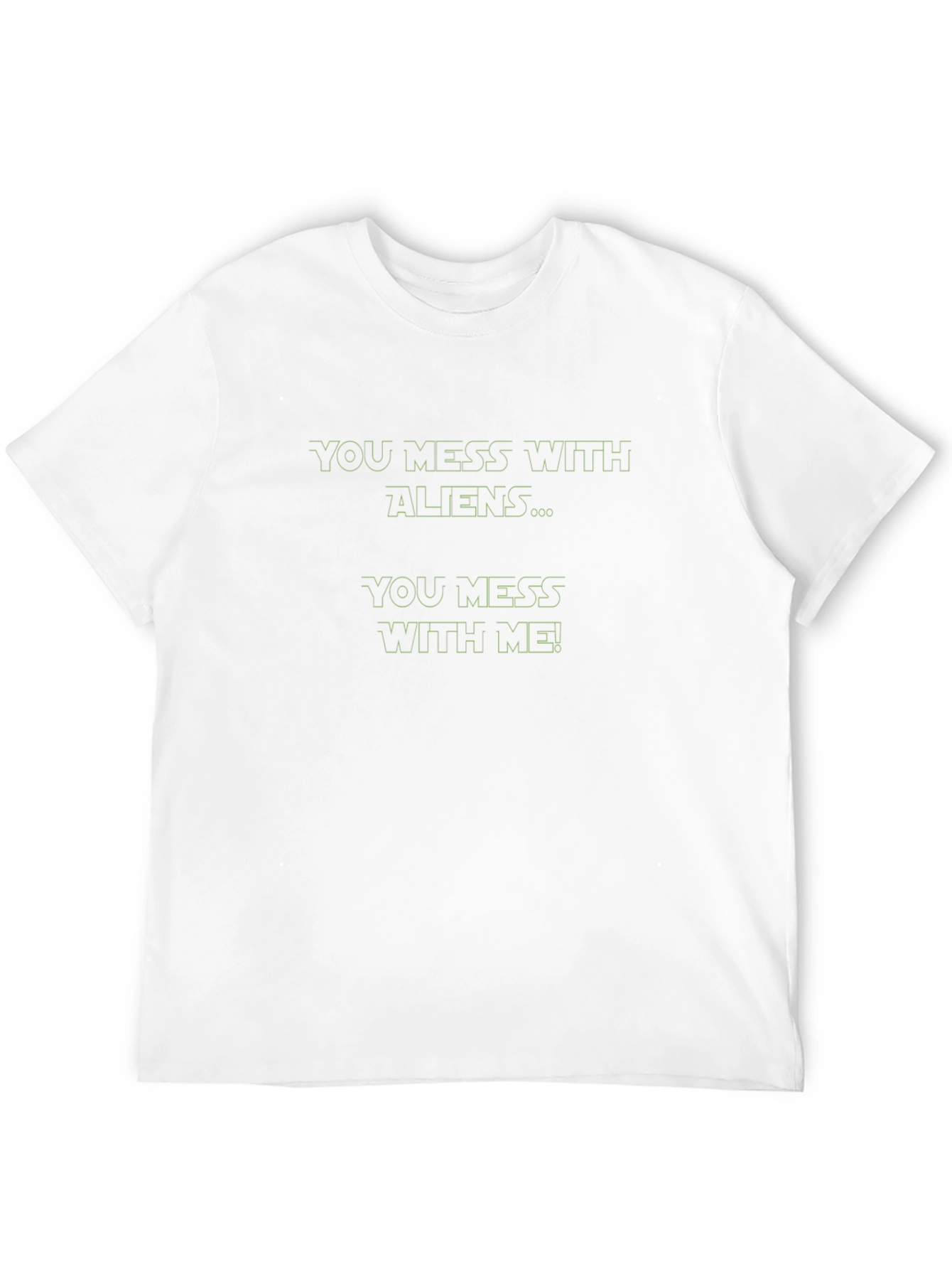Alien Fan Black T-Shirt - You Mess With Aliens!