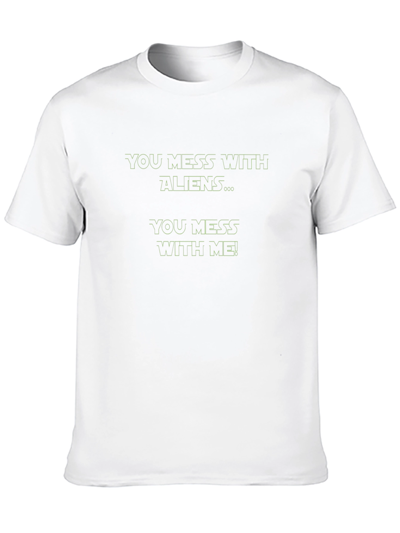 Alien Fan Black T-Shirt - You Mess With Aliens!