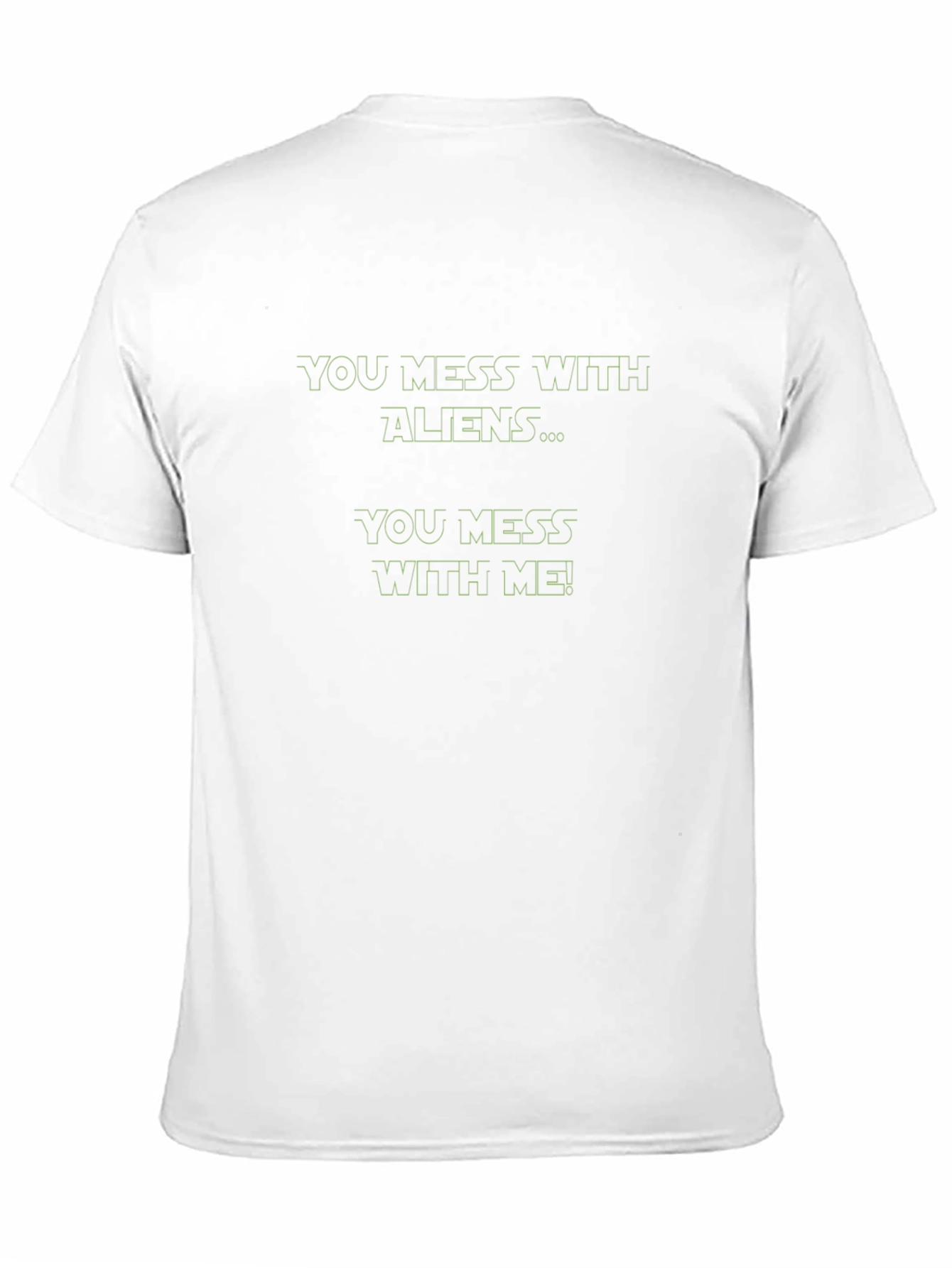 Alien Fan Black T-Shirt - You Mess With Aliens!