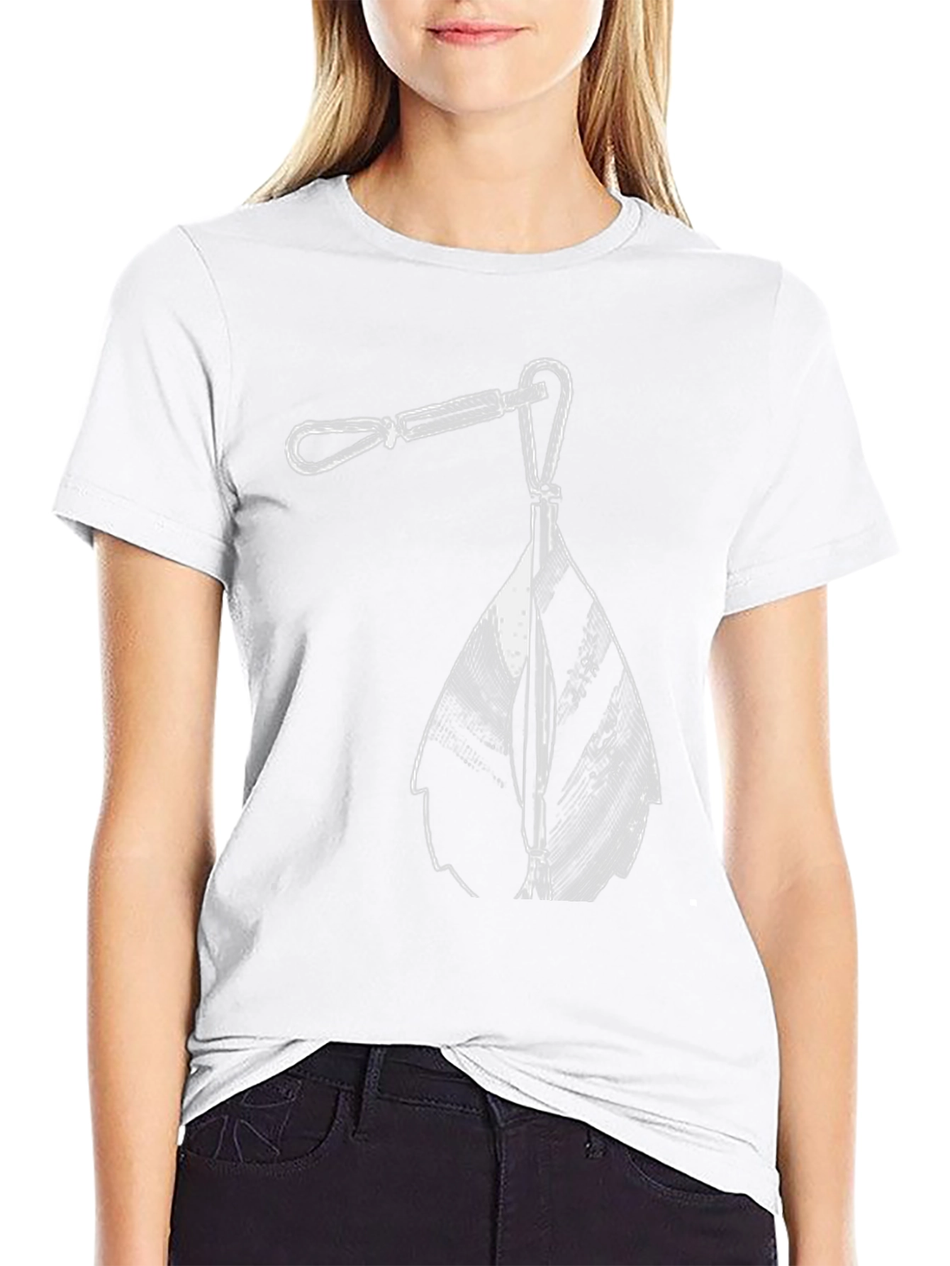 Black T-Shirt with Unique Hardware Graphic