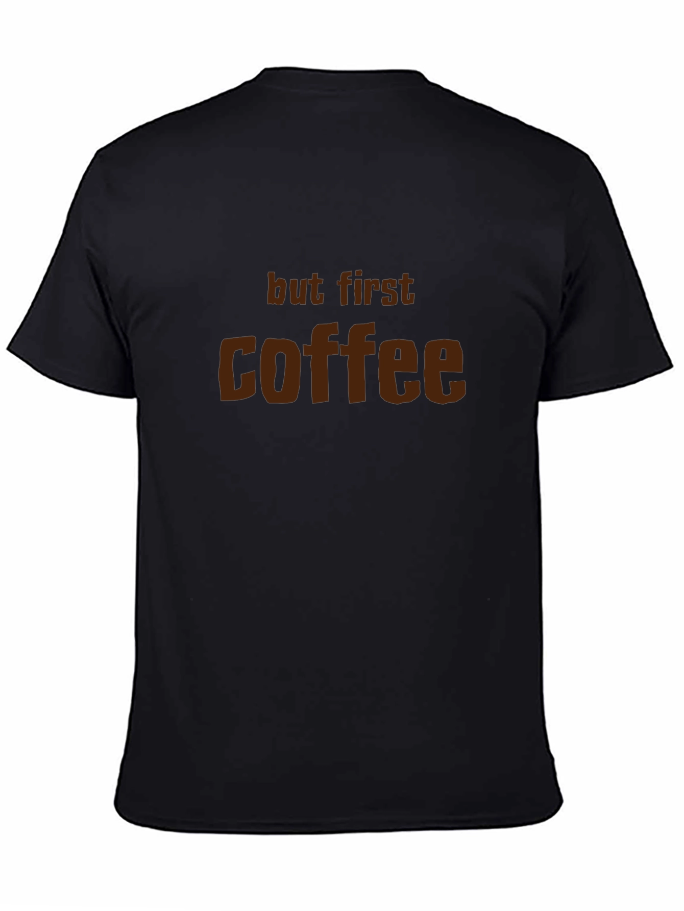 But First Coffee Graphic Tee - Mens Black T-Shirt