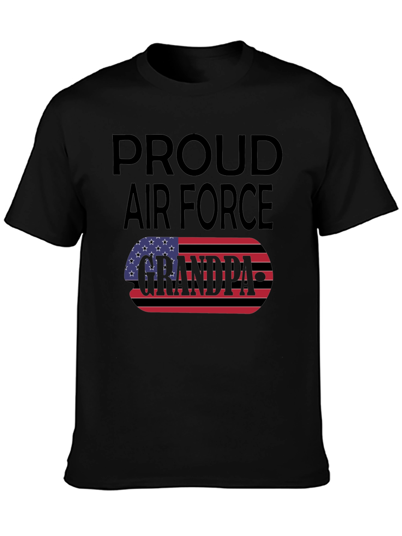 Proud Air Force Grandpa Graphic T-Shirt