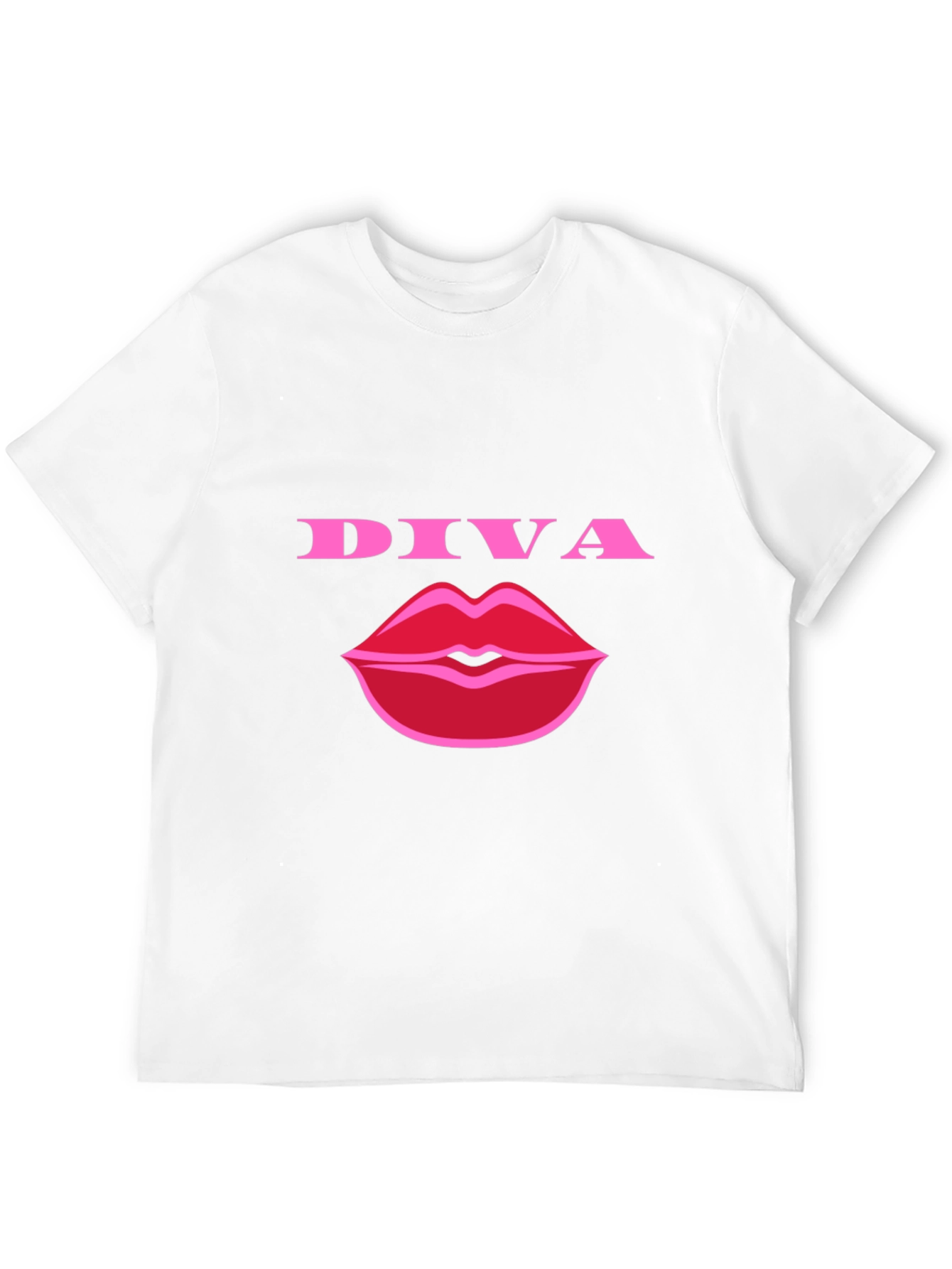 Diva Lips Graphic Tee - Stylish Black T-Shirt