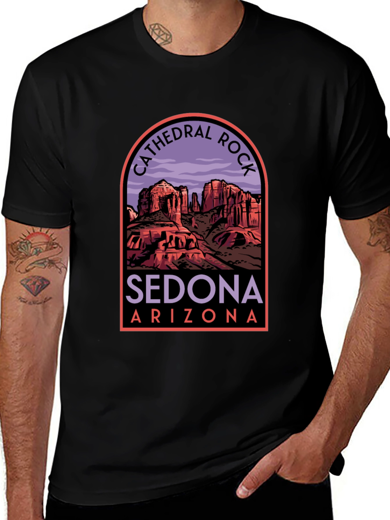 Cathedral Rock Sedona Arizona Graphic T-Shirt