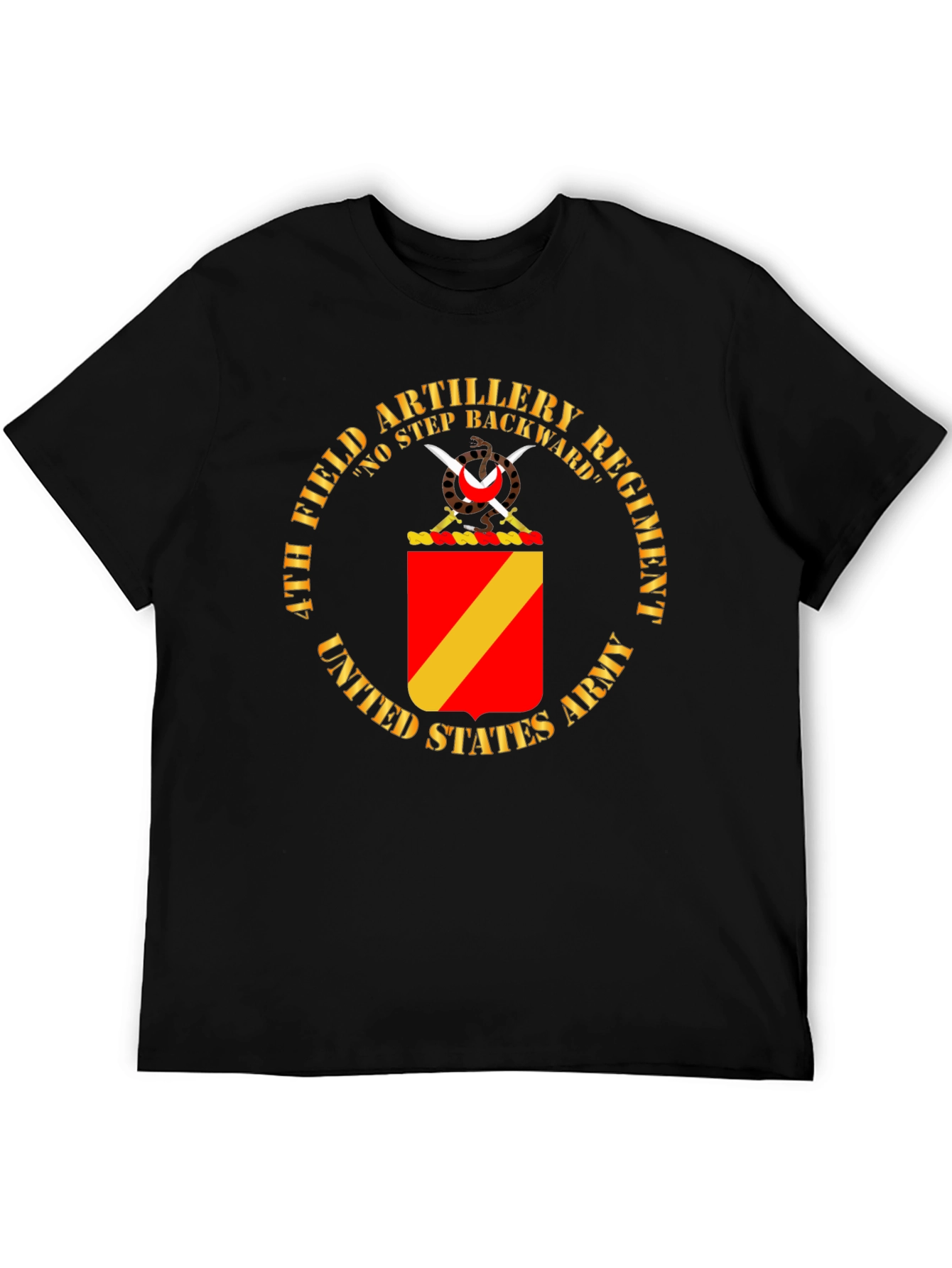 4th Field Artillery Regiment No Step Backward T-Shirt