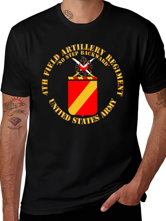 4th Field Artillery Regiment No Step Backward T-Shirt