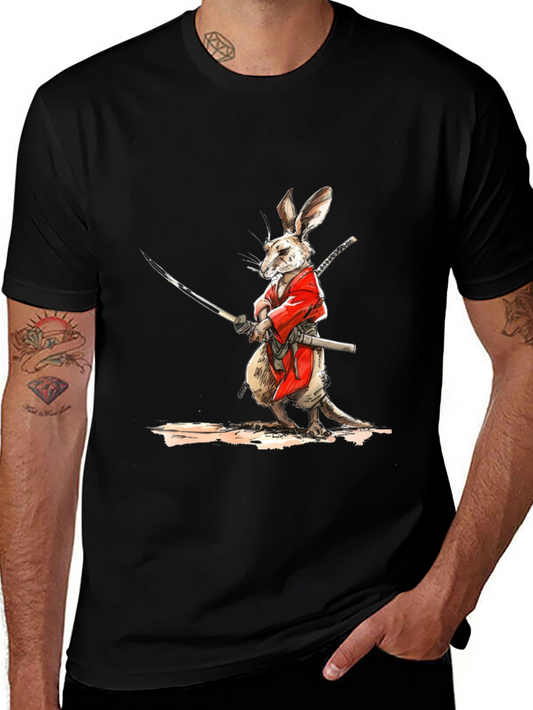 Samurai Rabbit Graphic T-Shirt