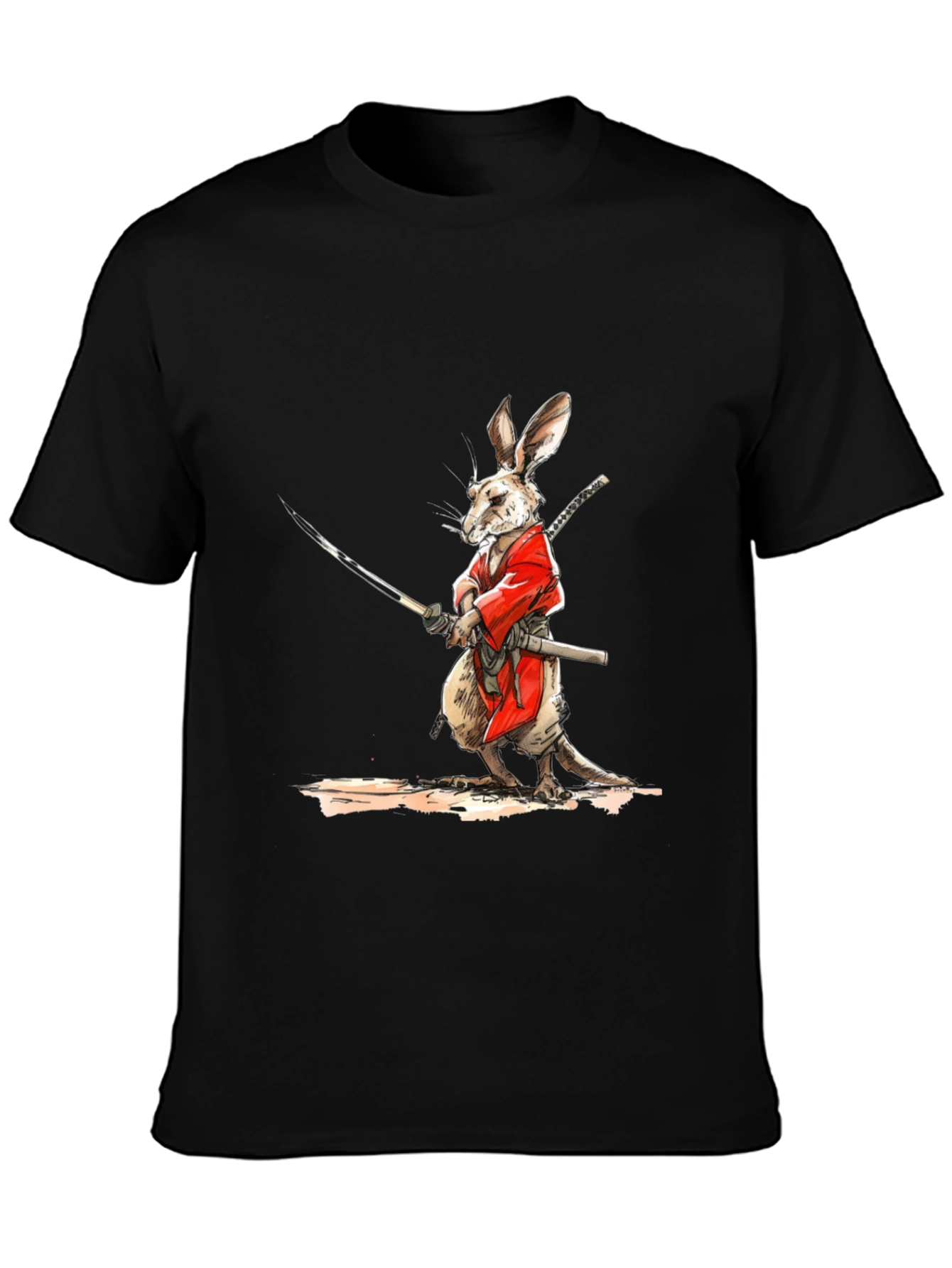 Samurai Rabbit Graphic T-Shirt