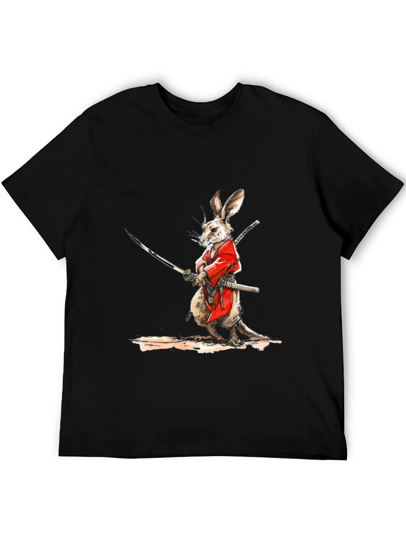 Samurai Rabbit Graphic T-Shirt