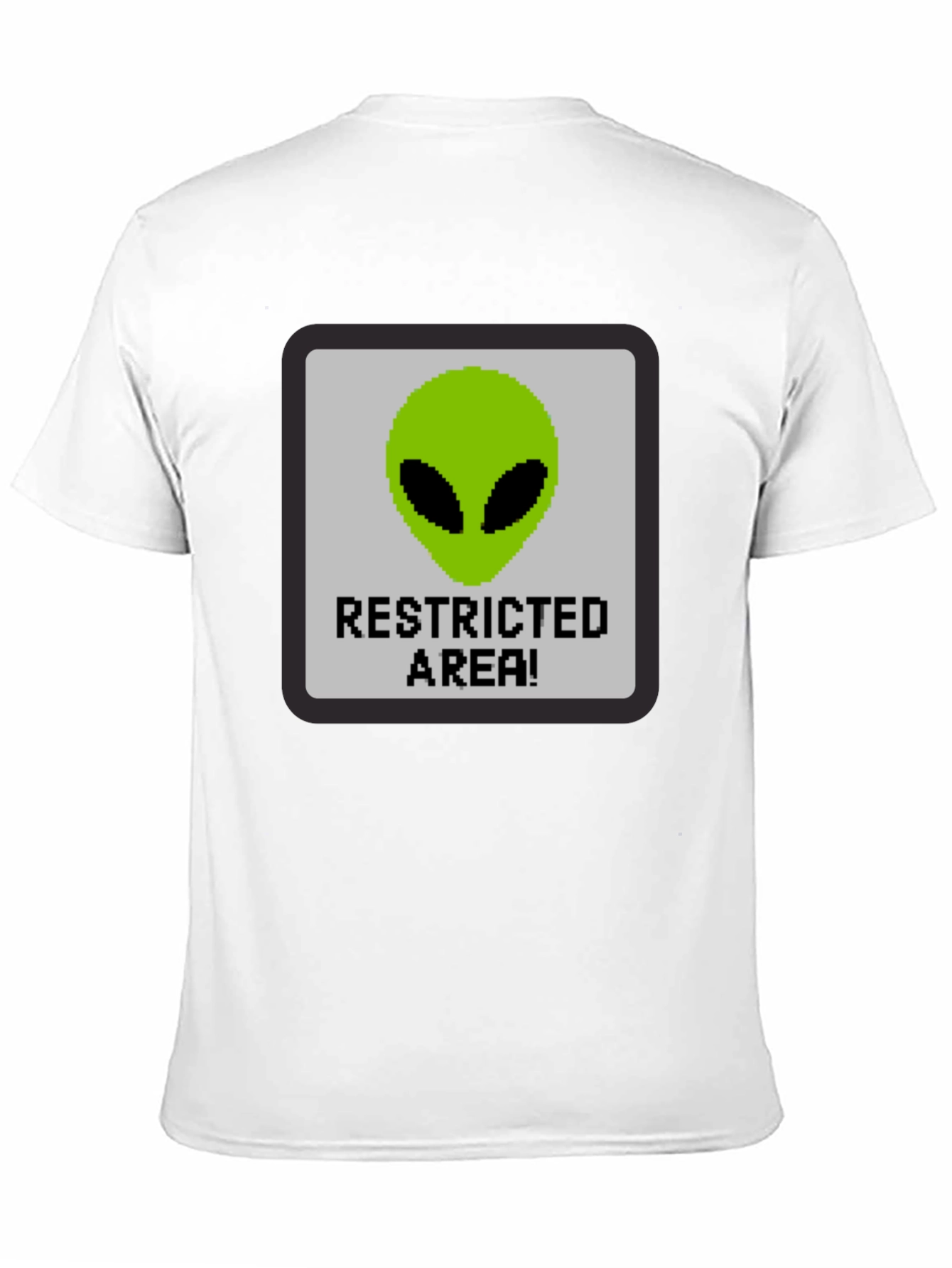 Restricted Alien Area Graphic Tee - Black
