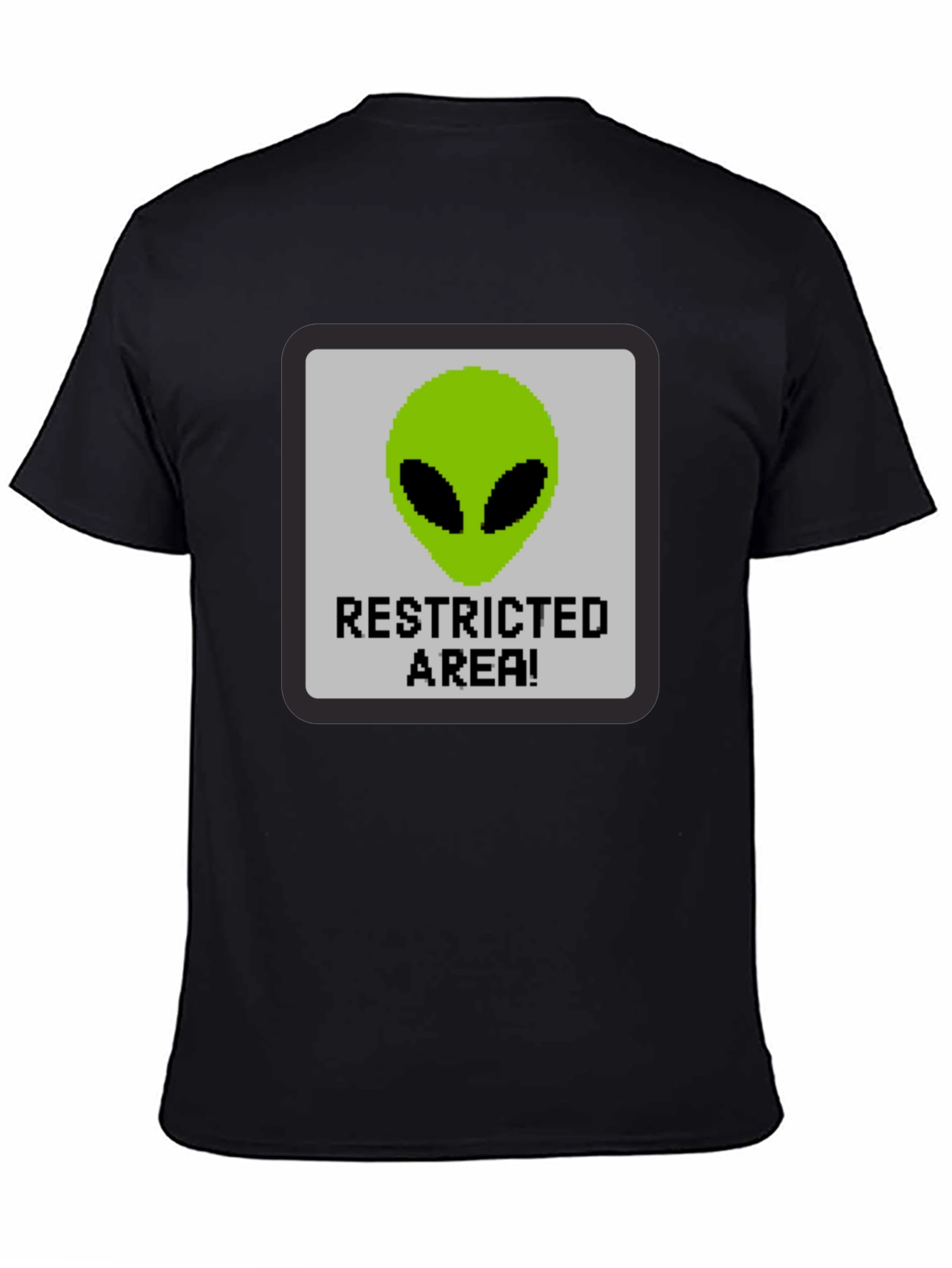 Restricted Alien Area Graphic Tee - Black