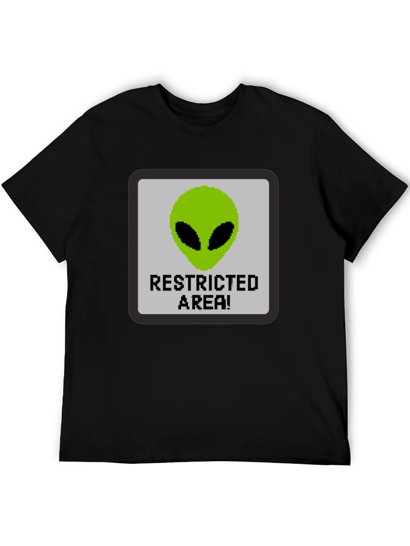 Restricted Alien Area Graphic Tee - Black