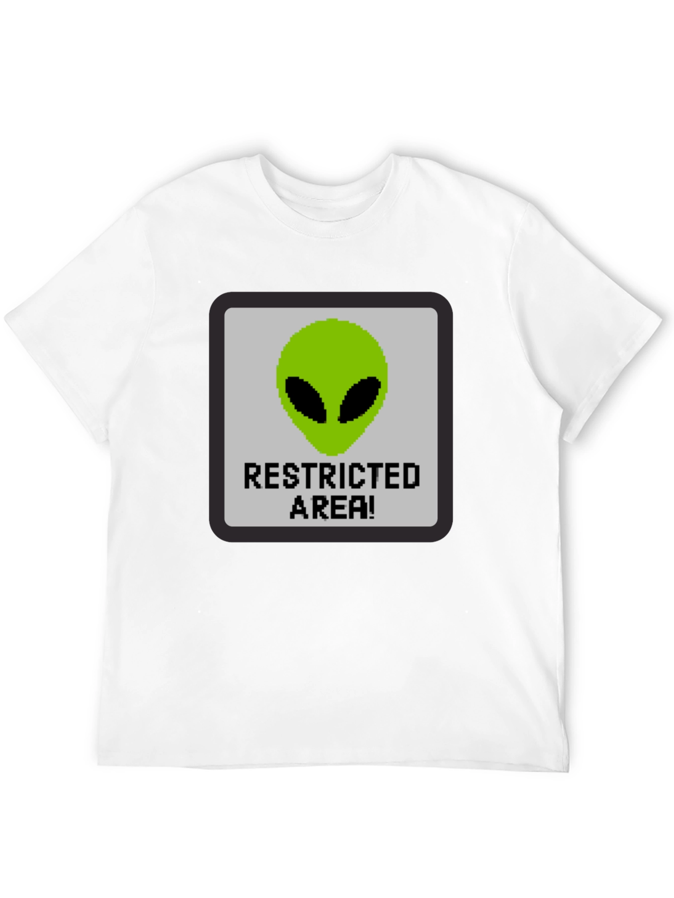 Restricted Alien Area Graphic Tee - Black