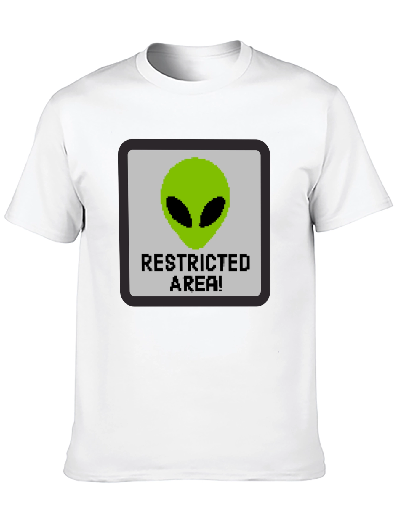 Restricted Alien Area Graphic Tee - Black