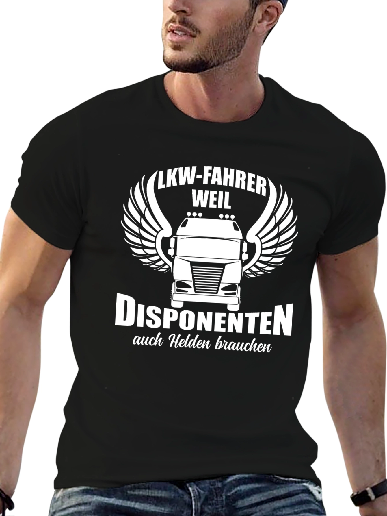 LKW-Fahrer Dispatcher Hero Graphic T-Shirt