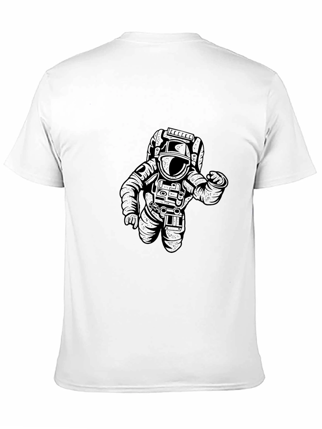 Astronaut Graphic Tee - Black Cotton T-Shirt