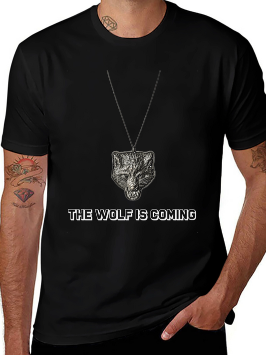 Wolf Pendant T-Shirt - The Wolf is Coming