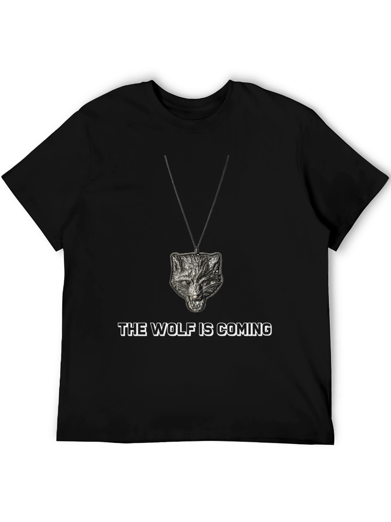 Wolf Pendant T-Shirt - The Wolf is Coming