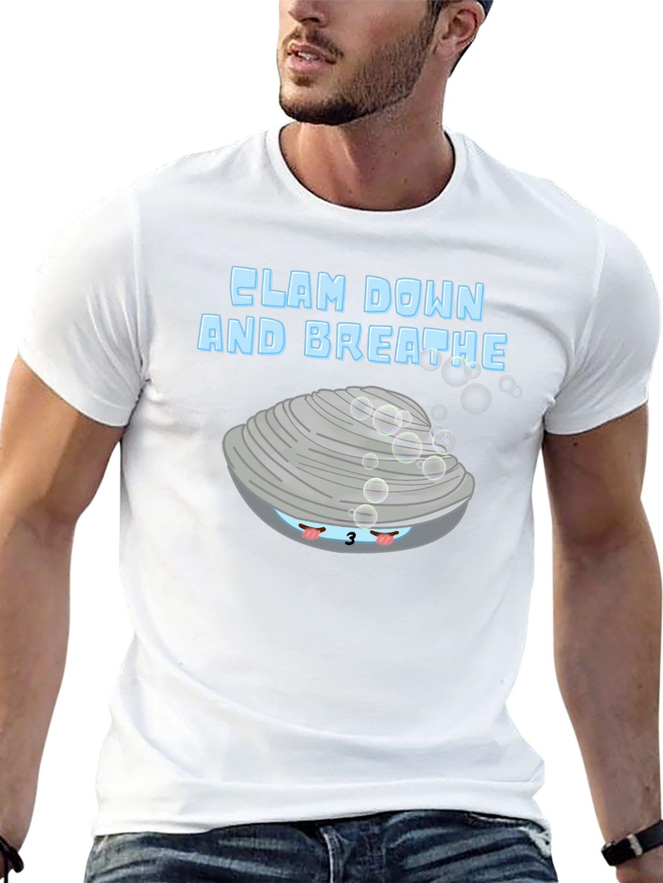Clam Down & Breathe Graphic T-Shirt